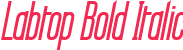 Labtop Bold Italic